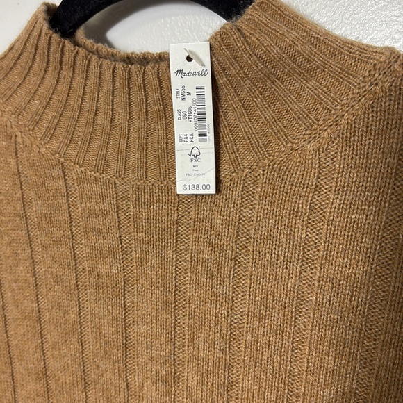 Madewell Donegal Rolled Mock Neck Sweater Dress SzM-L - Picture 3 of 5